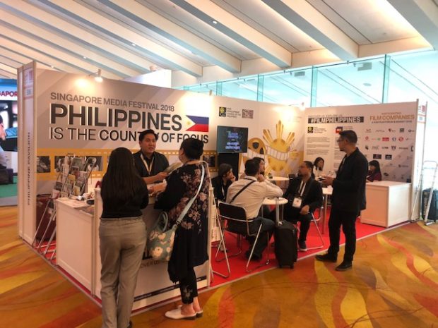 Singapore Media Festival 2018: Philippine booth at Ignite Media, the media fair and market of the Singapore Media Market