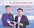 Cathay Pacific director for commercial and cargo Ronald Lam (left) with Davao City Vice Mayor Bernard Al-ag
