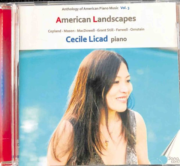 “American Landscapes” CD featuring Licad on piano