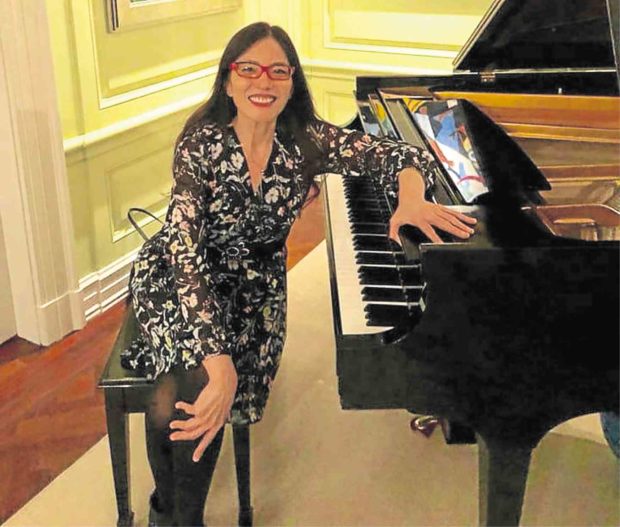 Cecile Licad with a grand piano in New York —PHOTOS COURTESY OF FILAM MAGAZINE AND EDWIN JOSUE