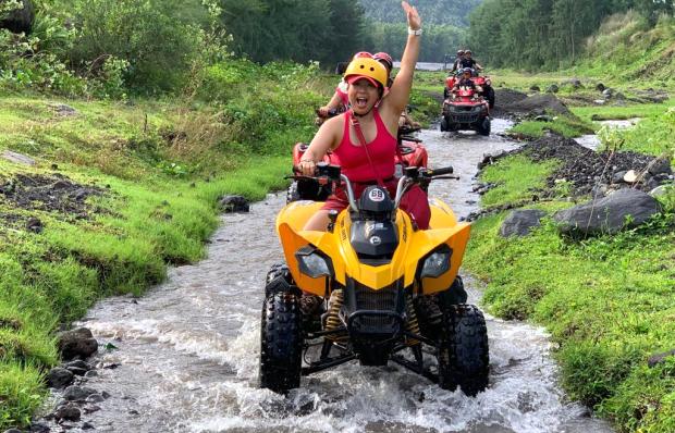  Roughing it at the Mayon ATV tour trail