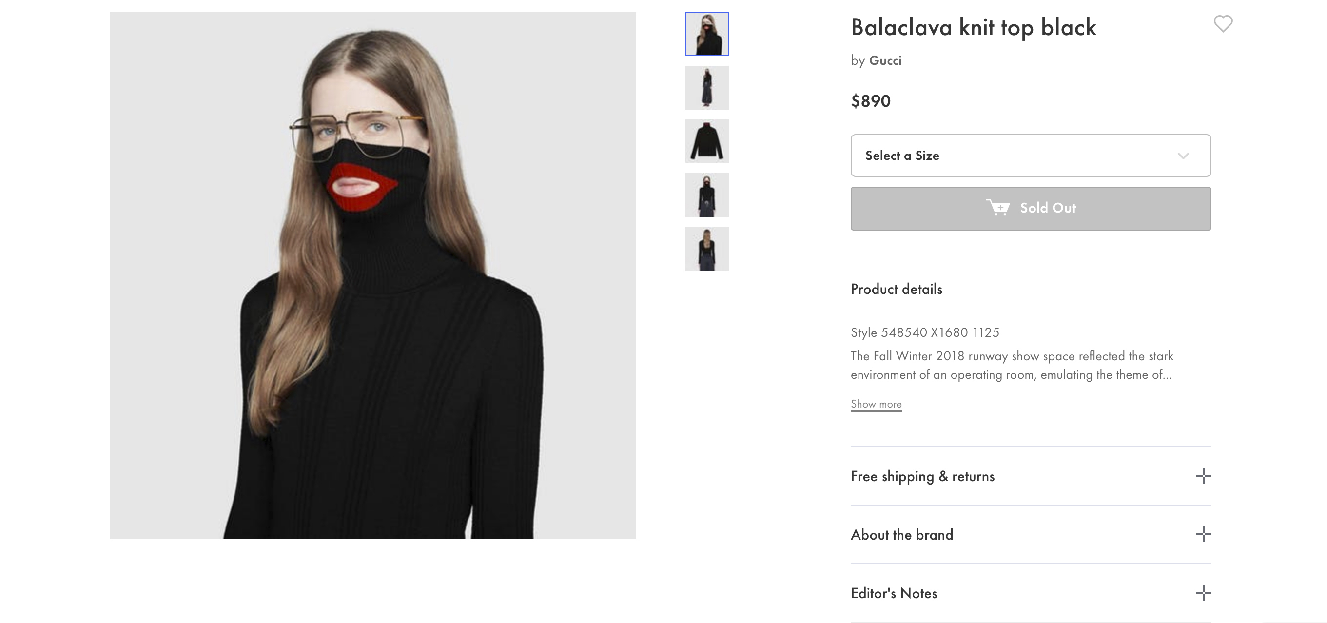 Gucci pulls out blackface sweater