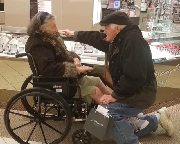 Grandpa proposes to grandma again after 63 years