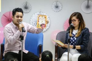 Marq Dollentes and Emilee Jane Joseph at Inquirer Read-Along