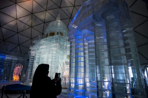 Slovakia's ice church draws visitors