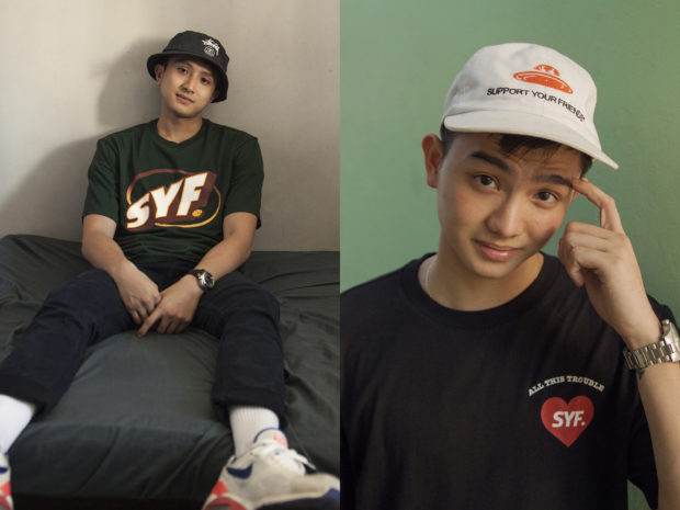 Support Your Friends founders Ralph and Randell Cruz in SYF swag. PHOTOS © JED GREGORIO
