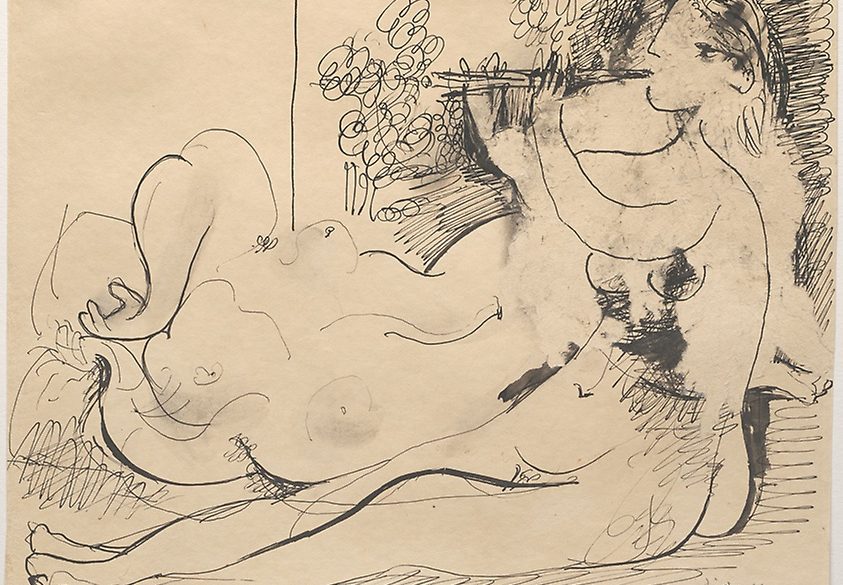 pablo picasso drawing nude