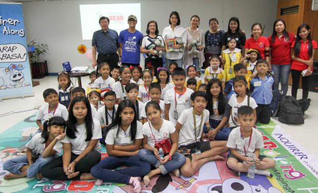 Children at Inquirer Read-Along