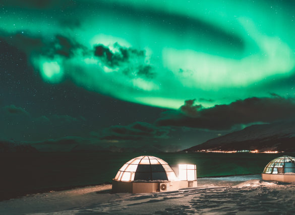 Sleep under stars in Norway igloos