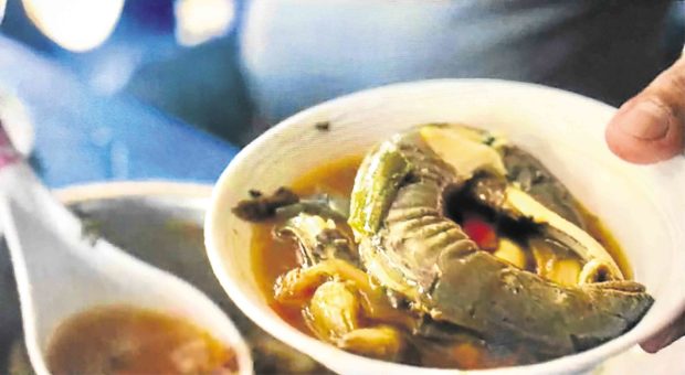 LocalViagra? Soup of “bakasi,”or salt water eel,from Entoy’s “bakasihan” —SCREENSHOT OF “STREETFOOD”