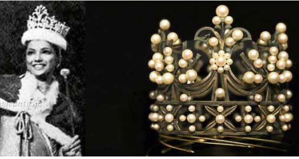 Aurora Pijuan’s 1970 Miss International Mikimoto tiara-crown up for auction