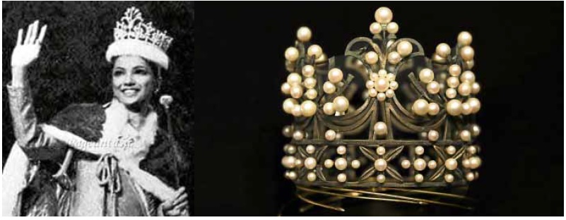 Aurora Pijuan’s 1970 Miss International Mikimoto tiara-crown up for auction