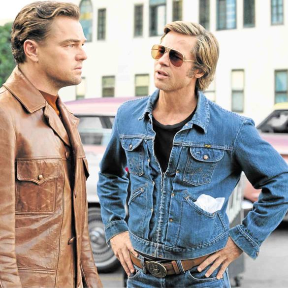 In their first pairing, Leonardo DiCaprio is Hollywood actor Rick Dalton and Brad Pitt is his trusty stuntman Cliff Booth.