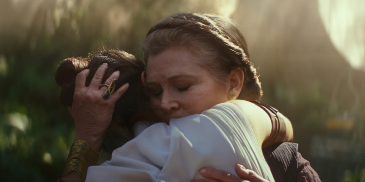 This was Carrie Fisher’s final film role. She played General Leia Organa.