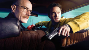 Bryan Cranston and Aaron Paul in “Breaking Bad”