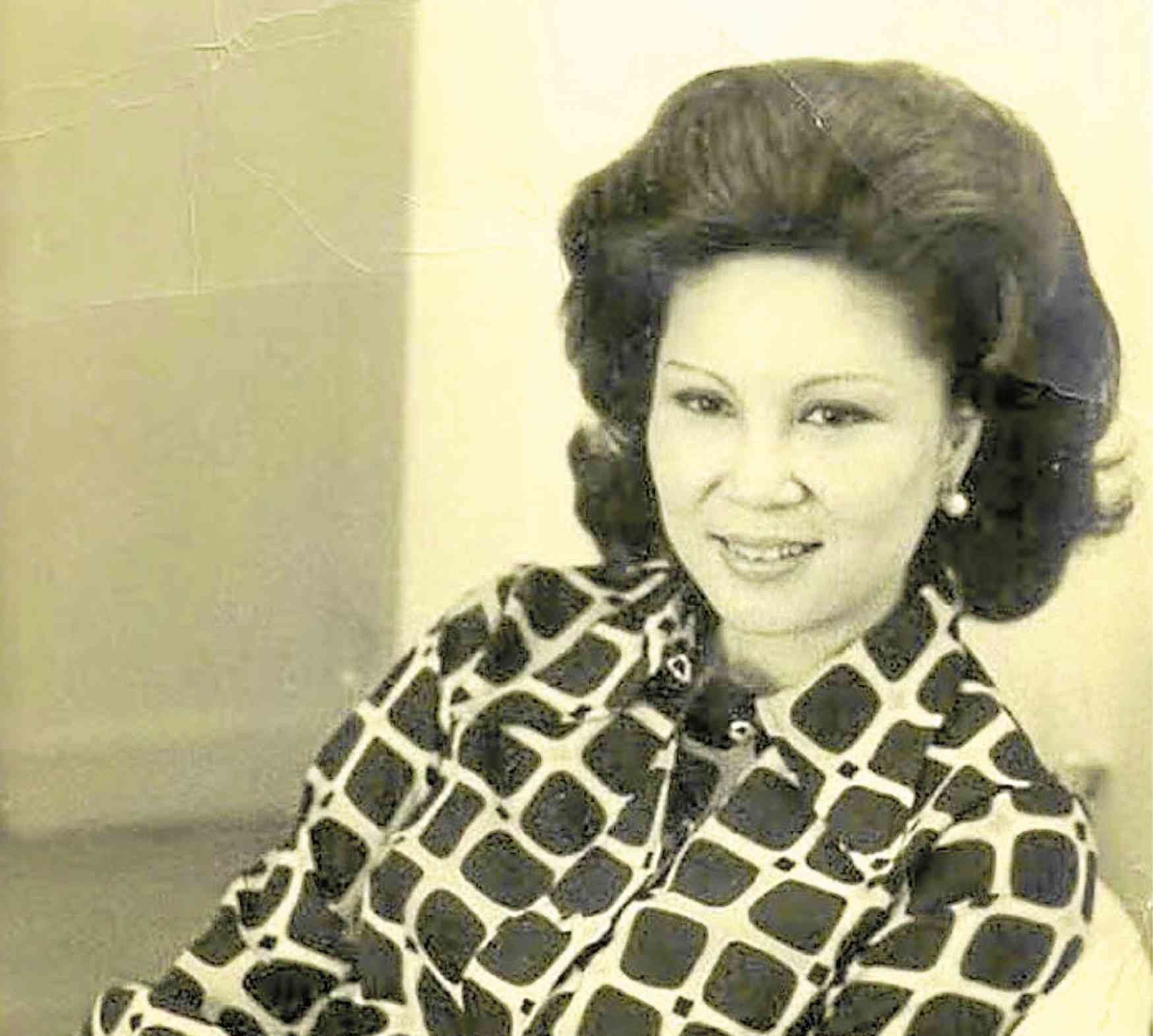 Nora Daza in a vintage photo