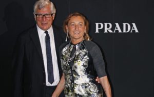 Miuccia Prada and Patrizio Bertelli