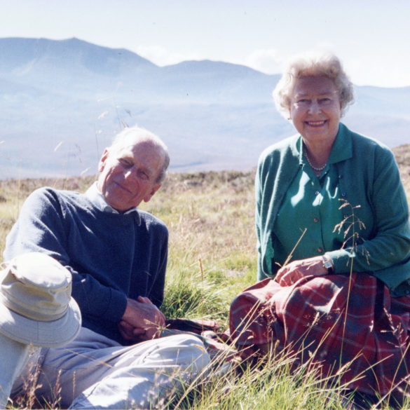 Handout image of a personal photograph of the Britain's Queen Elizabeth II and Prince Philip
