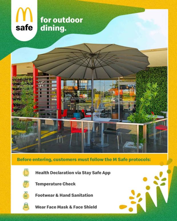 McDonald’s safety dine in