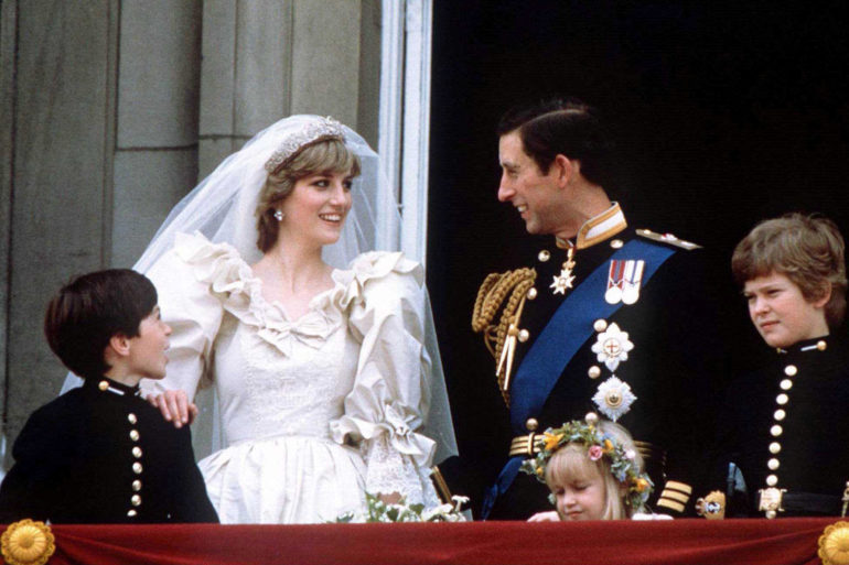 Prince Charles and Princess Diana stand on the balcony of Buckingham Palace in London, following their wedding at St. Pauls Cathedral, June 29, 1981