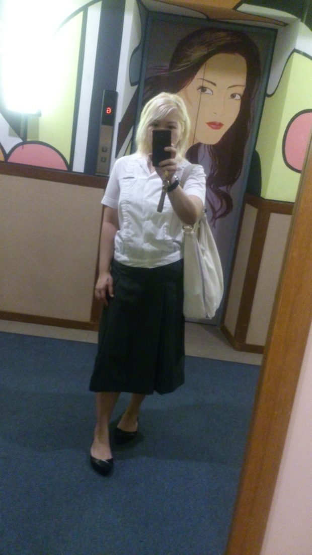 A selfie of Rivera when she returned to Miriam College in 2016.