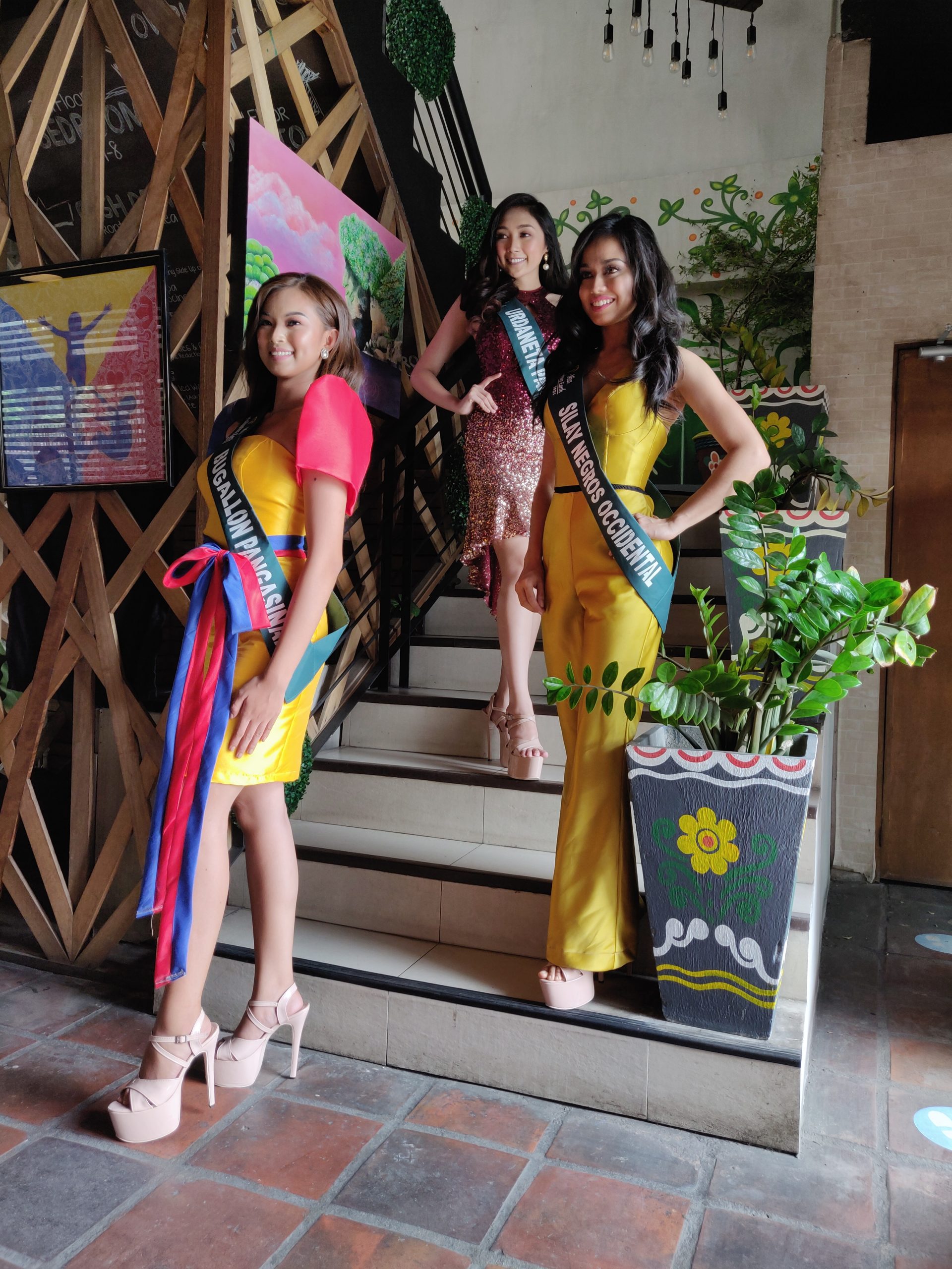  Miss Philippines Earth aspirants (from left) Chynna Kay Verosil, Marvie Fernandez, and Riah de Ocampo/ARMIN P. ADINA