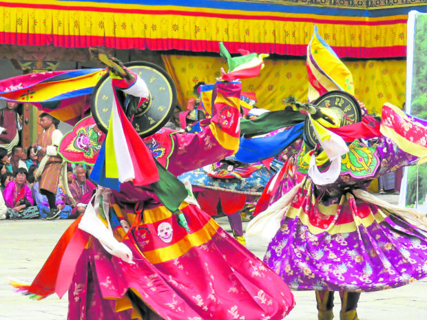 Colorful Bhutanese festival