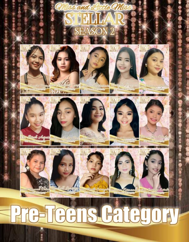 Miss Pre-Teen Stellar candidates