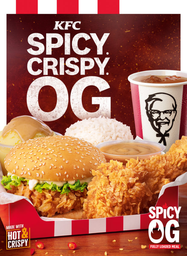 KFC Spicy OG meals