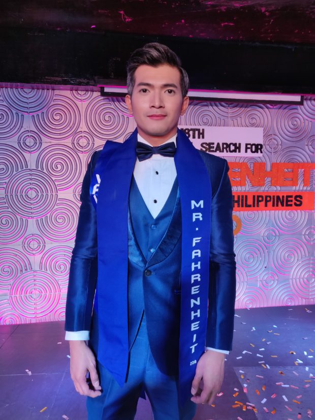Kodie Macayan earned the right to represent the Philippines in the Mister Gay World pageant when he won the Mister Fahrenheit title in February 2020