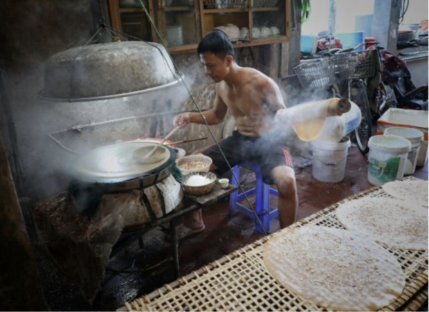 vietnam rice paper making