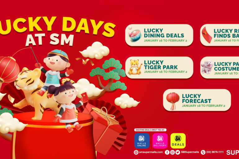 Count your luck and celebrate Chinese New Year at SM Supermalls
