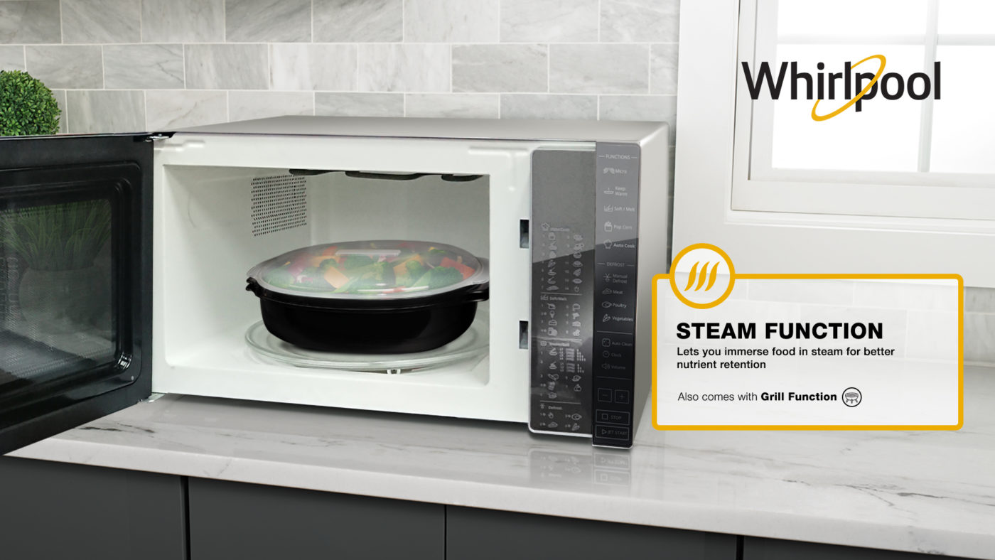 Here’s how a Whirlpool Microwave Oven can level up your kitchen