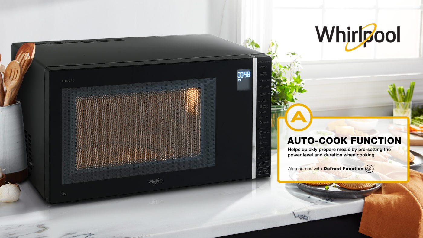 Here’s how a Whirlpool Microwave Oven can level up your kitchen