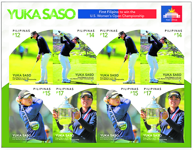 The Yuka Saso stamp collection