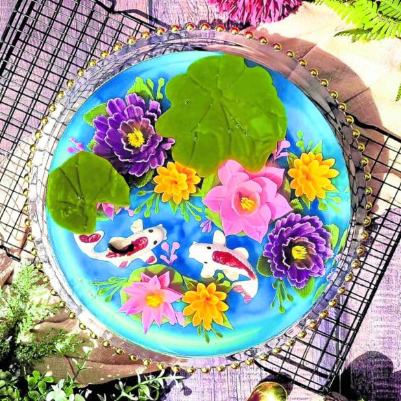 Koi Pond gelatin cake by Gelatin at Its Best