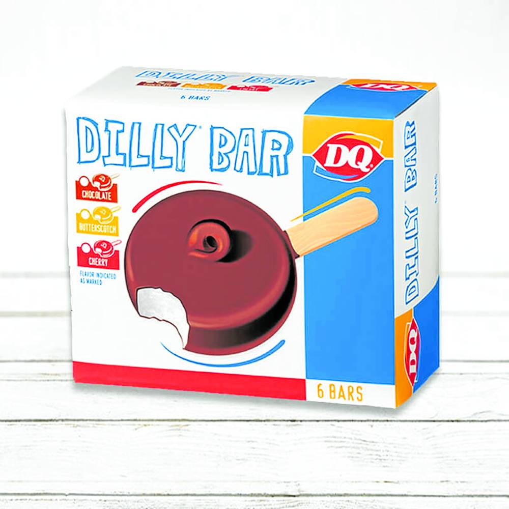 A box of DQ’s Dilly Bars
