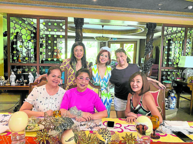 Rosan Cruz, Sea Princess, Monica Altura, Stella Almeda-Lopez Lavy, birthday girl Popsie Gamboa, Jojo Ongsiako