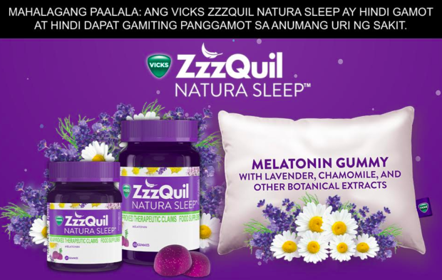 Vicks ZzzQuil Natura Sleep melatonin gummy