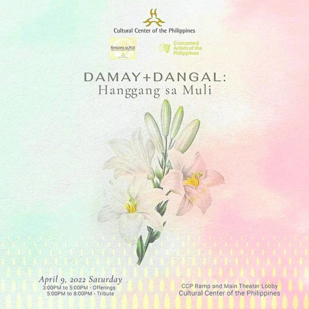 The invitation for “Damay + Dangal: Hanggang sa Muli”