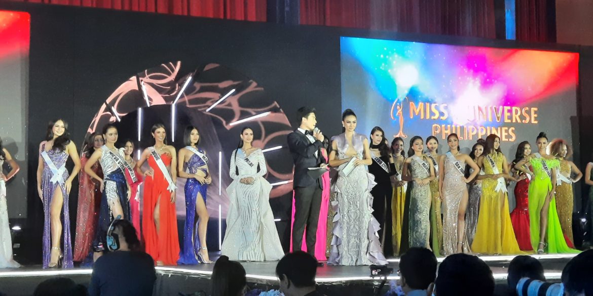 Actor Marco Gumabao hosts the Miss Universe Philippines preliminary competition