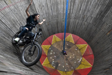 'Princess of the Wall of Death': Indonesian daredevil defies gravity and stereotypes