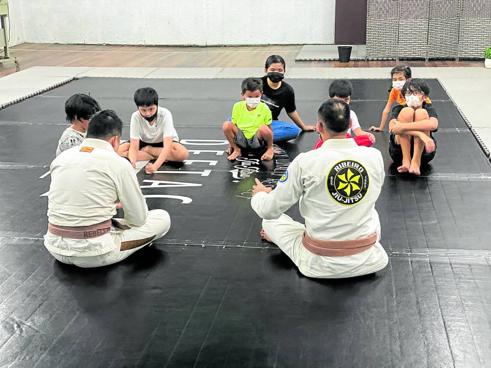 Kids’ jiujitsu class at Deftac Alabang