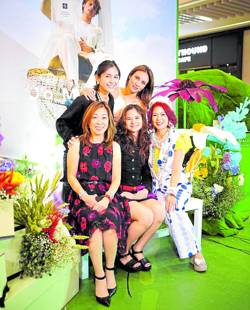 Standing, from left: Kyla Olives-Laurel, Ria Prieto; seated: Sharyn Wong, Athena Valdes, Sea Princess