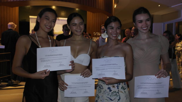Miss Universe Philippines queens (from left) Michelle Dee, Pauline Amelinckx, Katrina Llegado, and Annabelle McDonnell /ARMIN P. ADINA