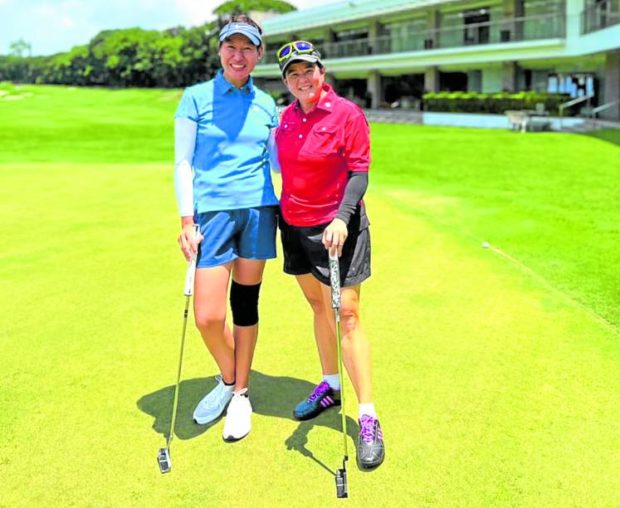 Melissa Lee, Manila Golf ladies champ Sandy Prieto=Romualdez