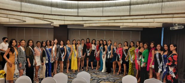 Some of the 36 Miss World Philippines pageant delegates