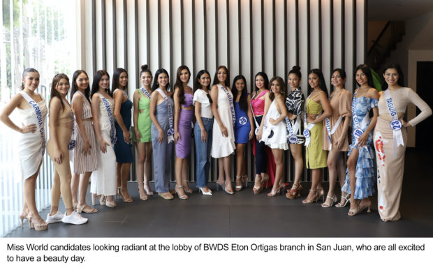 BlueWater Day Spa treats Ms. World candidates to a day of pampering and relaxation
