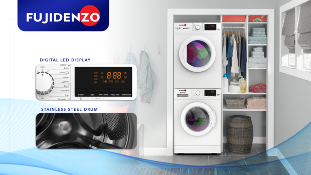 Fujidenzo Front Load Washer and Dryer laundry