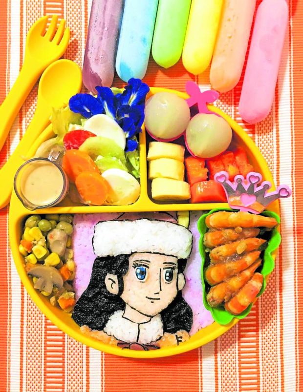 Babette Ocampo takes bento to another level with this one inspired by the ’90s animation “Princess Sarah: Ang Munting Prinsesa.”